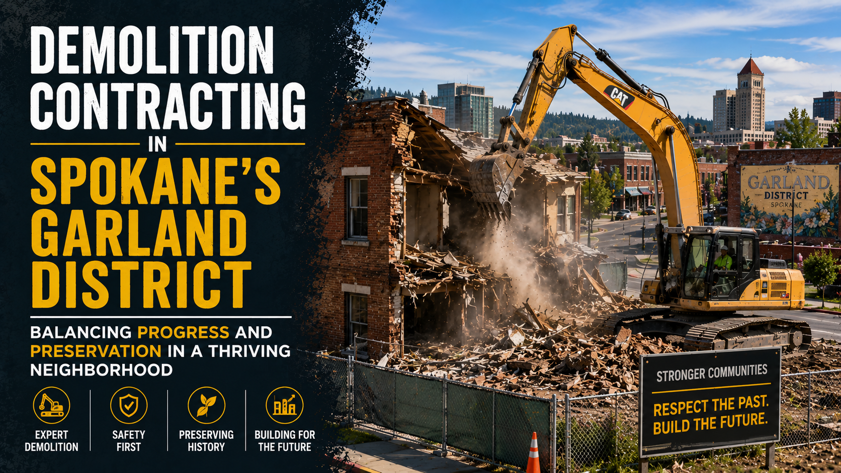 Demolition Contracting in Spokane's Garland District: Balancing Progress and Preservation in a Thriving Neighborhood